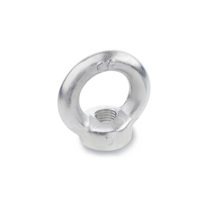 J.W. Winco Round Eye Nut, M8 Thread Size, Steel 582-M8-ST